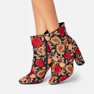 JustFab embroidered boots